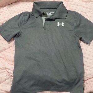 Under Armour Kids Gray Polo Shirt